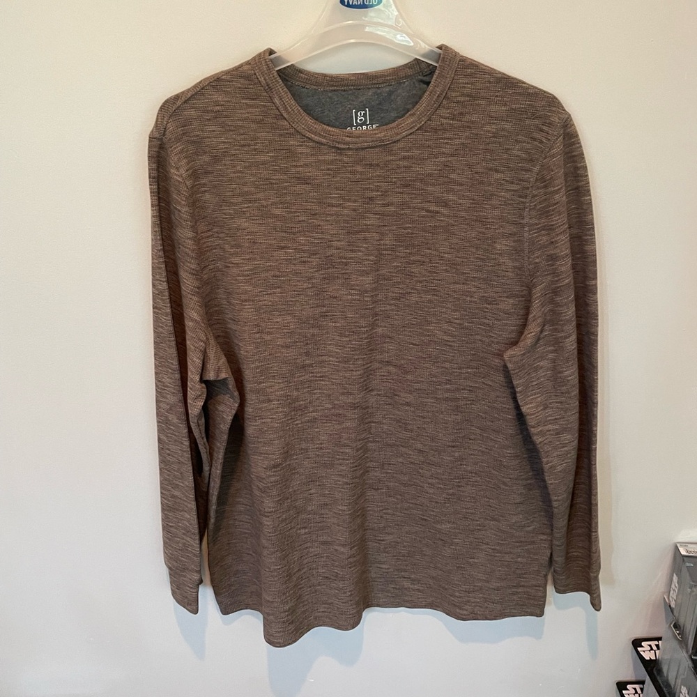Men's Brown Long Sleeve Shirt